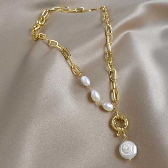 INS Style Premium Baroque Pearl Pendant Necklace - Picture 8 of 9